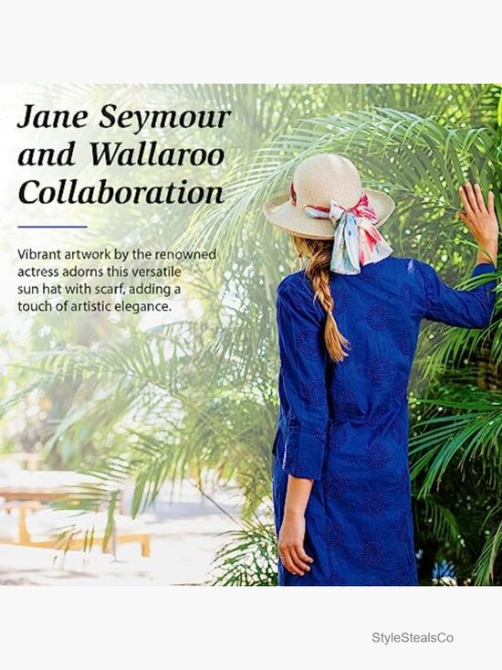 UPF 50+ Wide Brim Packable Sun Hat Adjustable Drawstring main image 7